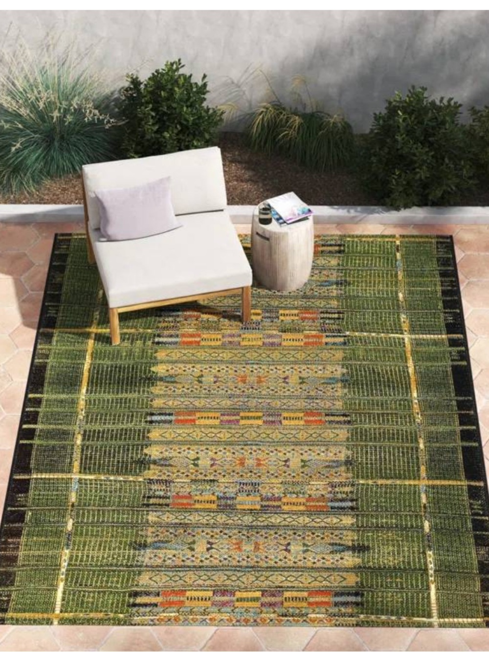Joss & Main Sesena Multi-Colored Indoor/Outdoor Area Rug